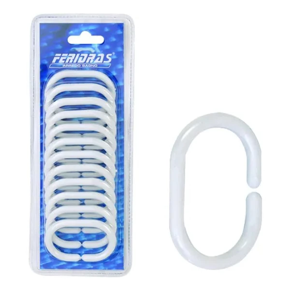 Set 12 Ganci per Tenda Doccia Idroweb - 2