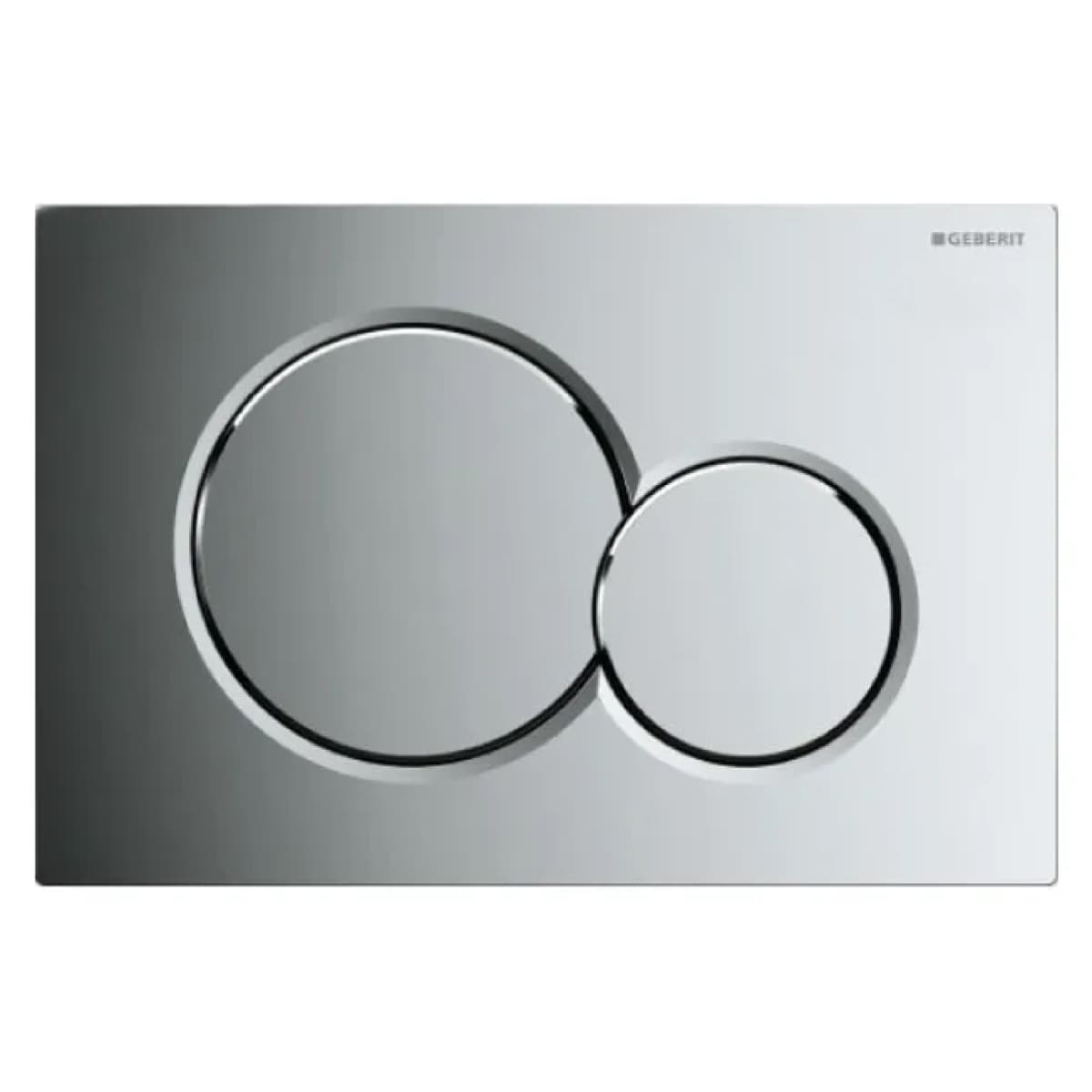 Placca 2 Tasti Modello Sigma 01 Cromata Lucida Geberit - 2