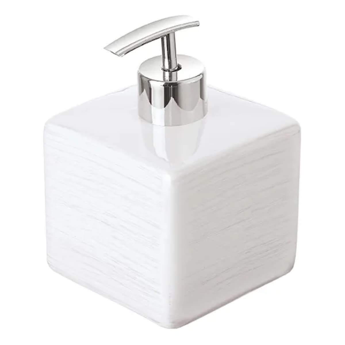 Dosasapone in Ceramica Cuba Dim. CM(LXPXH):9,5 x 9,5 x 16 Bianco Idroweb - 2