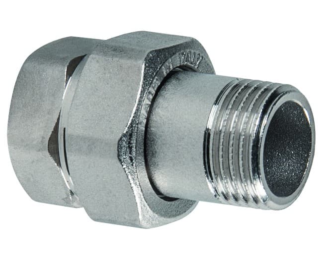Raccordo Diritto 3 Pezzi Maschio Femmina Ottone Cromato 1200 1 Icma - 2
