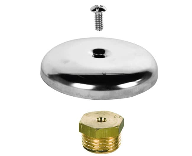 Tappo Maschio in Ottone Giallo con Rosone Cromato Serie 5000 ½ Pettinaroli - 2