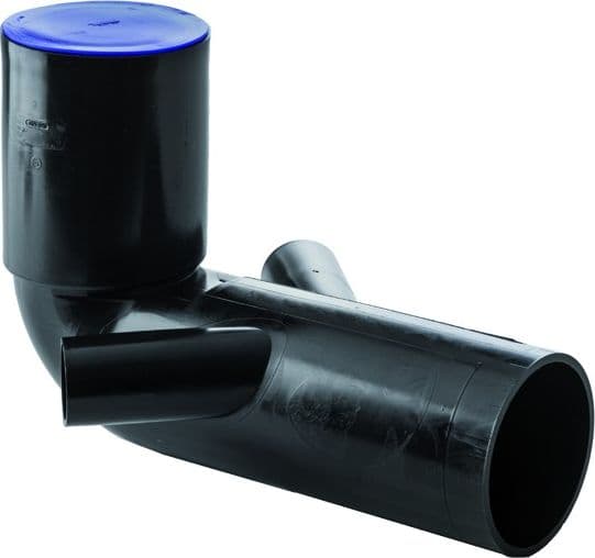 Curva Scarico WC Tipo B Prolungata con 2 Attacchi PE Ø 110 50 Wavin Italia - 2