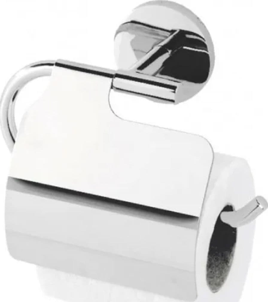 Portarotolo in Acciaio Cromato Bora Dim. CM(LXP):19,5 x 5 Cromo Idroweb - 2