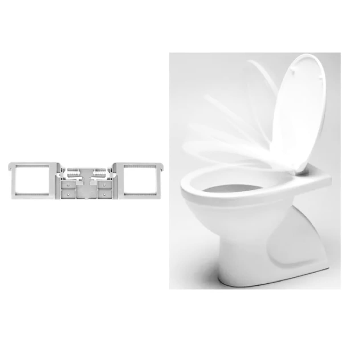 Copri Water Termoplastico Universale Serie Rallenty Bianco KG1,5 - 2