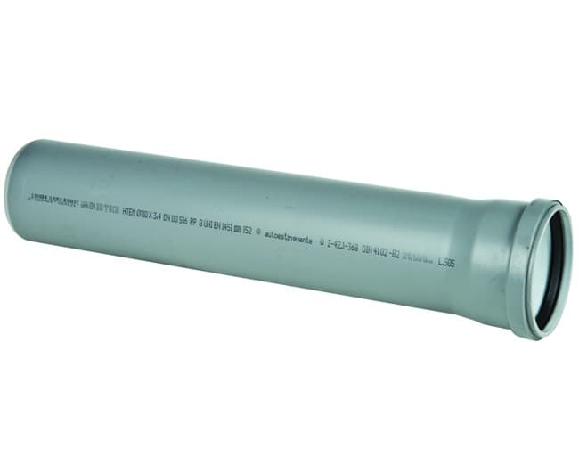 Tubo 1 Bicchiere PP Innesto Guarnizione ED Tech Ø 90 1 m Wavin Italia - 2