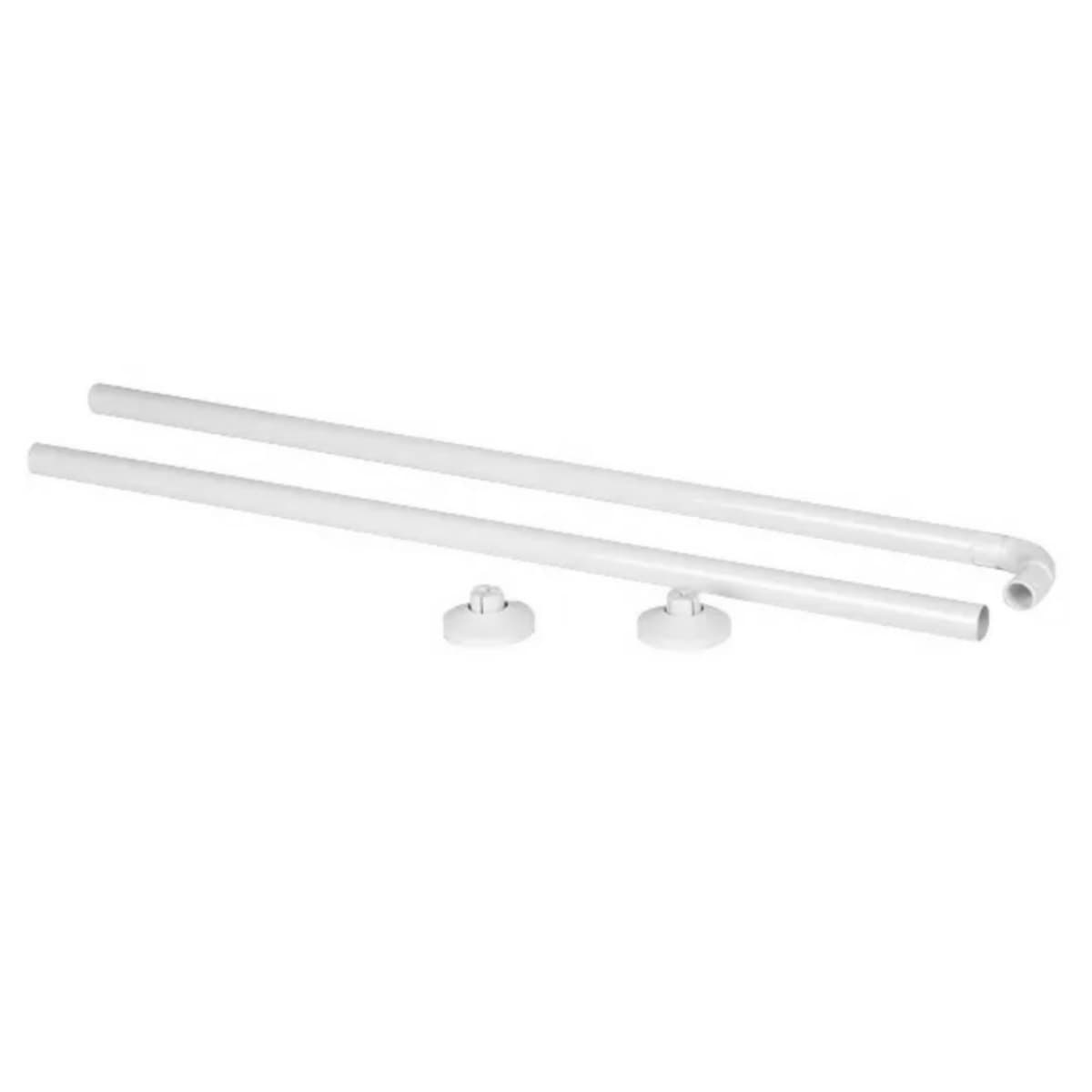 Telaio Angolare per Tenda Doccia 80 x 80CM Bianco Idroweb CM80*80 - 2