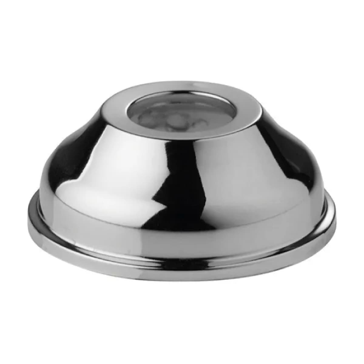 ROSONE TONDO IN OTTONE CROMATO ø32   Idroweb - 2
