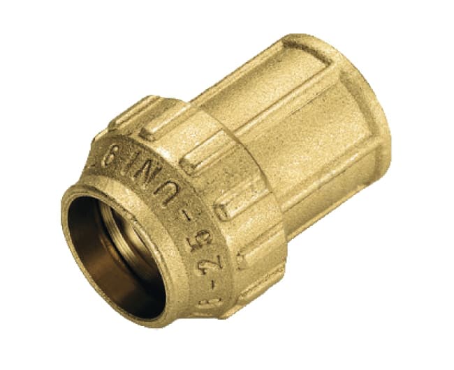 Raccordo Dritto in Ottone Femmina Ø 25 x ¾ Tiemme Raccorderie - 2