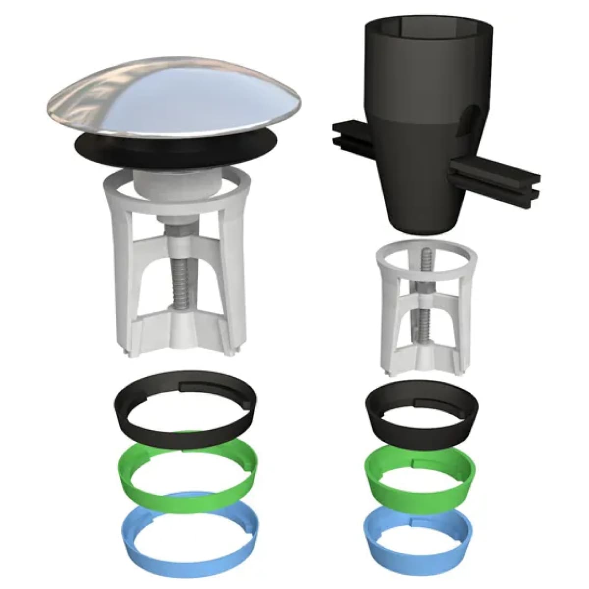 Tapparello per Lavabo Bidet in ABS Acciaio INOX 1¼ Bonomini - 2
