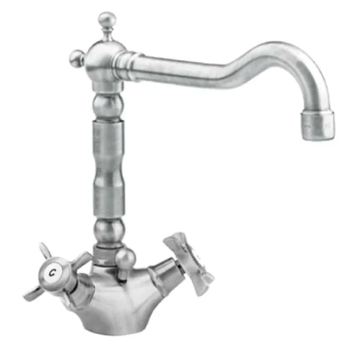 Rubinetto Lavabo Monoforo Orientes Cromato Scarico 1¼ Rubinetterie Eurorama - 2