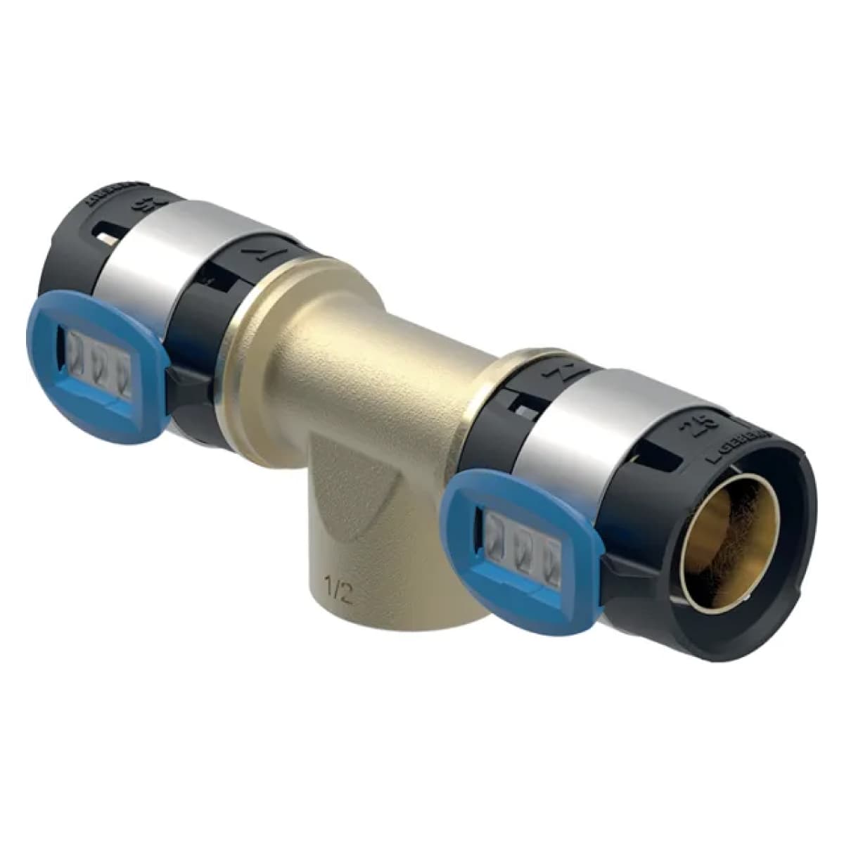 Raccordo Tee Flowfit con Filetto Femmina ¾ Attacco Femmina Geberit - 2