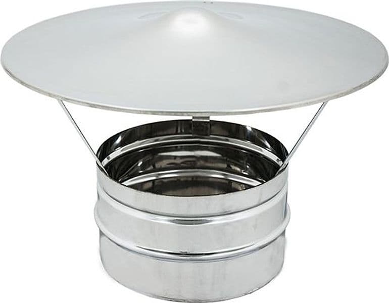 Cappello Cinese Monoparete Acciaio INOX AISI 316 Ø 120 Europrofil