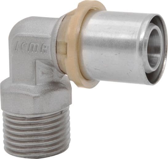 Raccordo Curvo Maschio per Tubo Multistrato Pressare Sempiter 3/4 Ø 16 x - 2