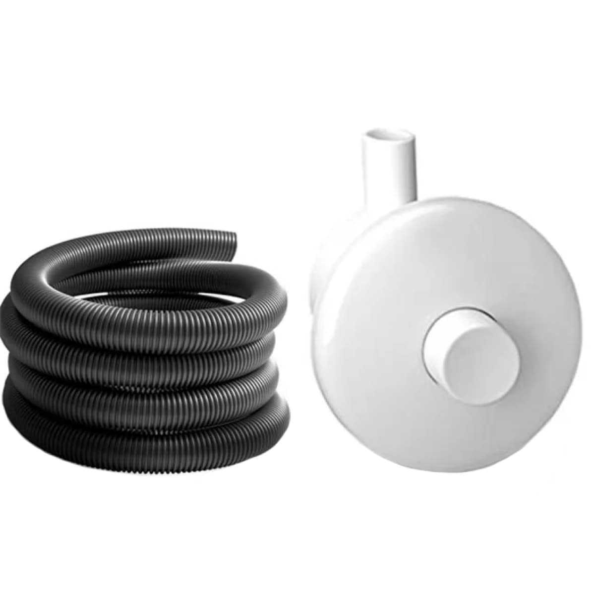 Pulsante Pneumatico ad Incasso a Parete Bianco Pucciplast - 2