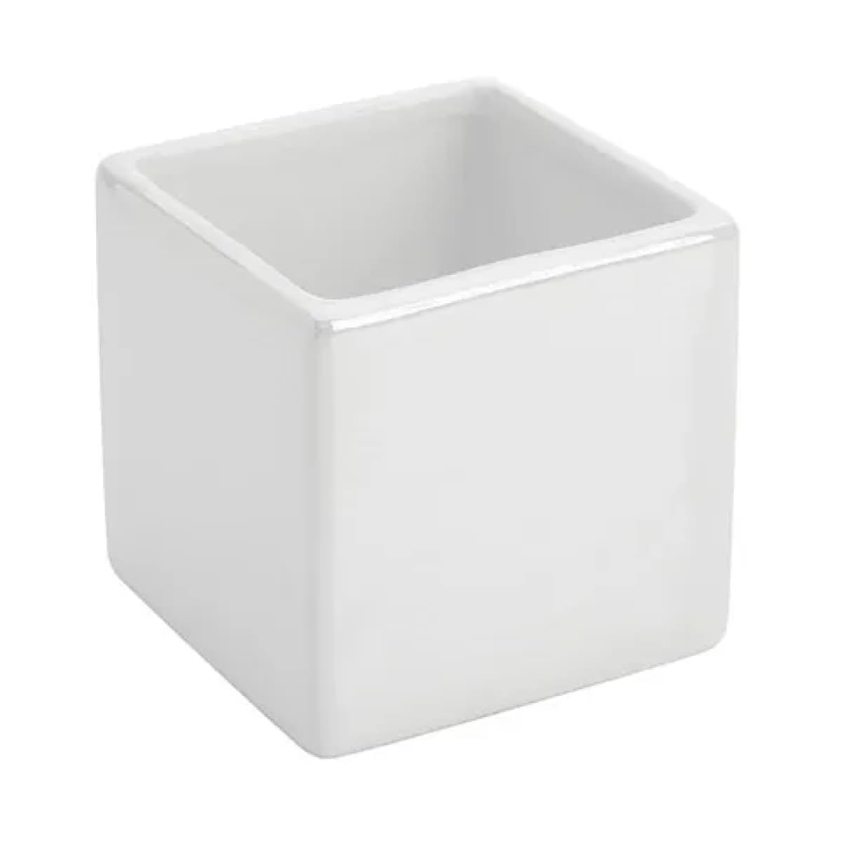Portaspazzolini in Ceramica Cuba Dim. CM(LXPXH):9,5 x 9,5 x 8,5 Idroweb - 2