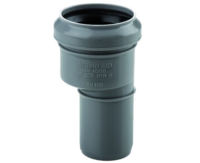 Riduzione Eccentrica Maschio Femmina PP Innesto Guarnizione Wavin WA240721 - 2