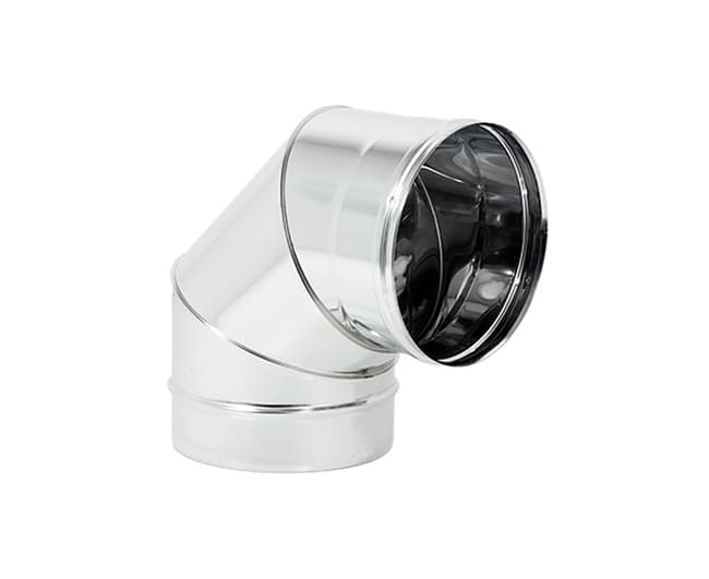 Curva 90 ° Monoparete Acciaio INOX AISI 304 Ø 120 Sp 05 mm Europrofil - 2