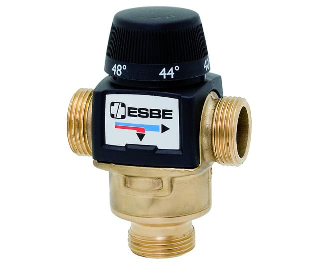 Valvola Deviatrice Termostatica a Tre Vie Taratura Variabile 1 52 °c Esbe - 2