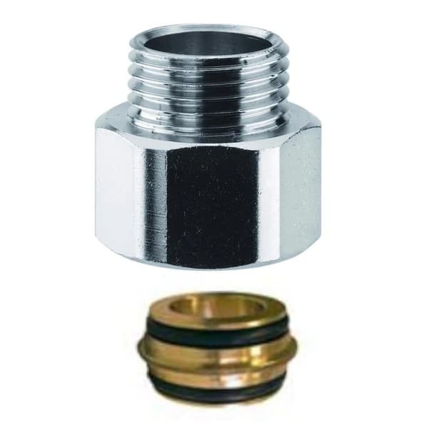Adattatore Filettato Ottone Cromato Maschio Con Ogiva di Tenuta Arteclima - 2