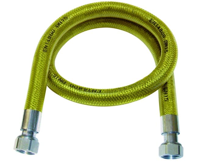 Flessibile INOX Rivestito per Gas En 14800 Femminaf. Mm 1500 Idroweb - 2