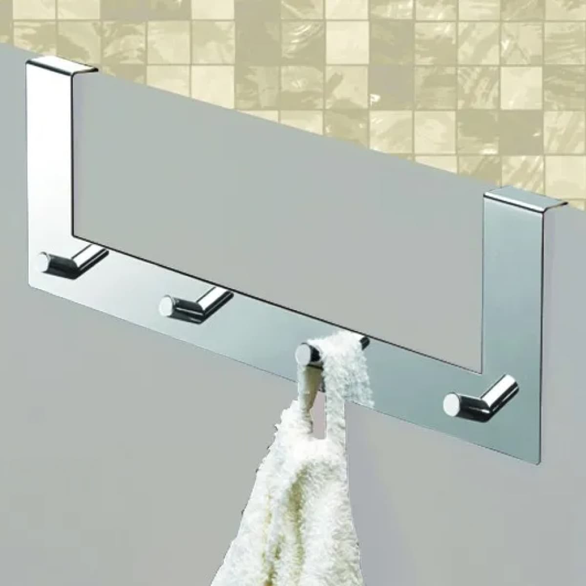 Appendino Multiplo per Doccia in Acciaio INOX Cm 40 x 5,4 x 13,6 GEDY - 2