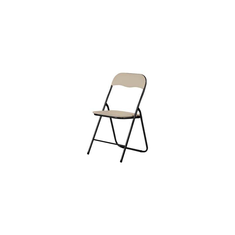 Sedia Pieghevole Polo Nero Sabbia 6 Pezzi - 2