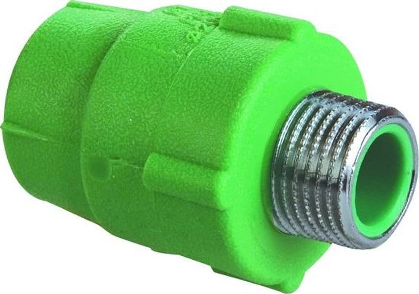 Giunto Filettato Maschio Polipropilene Ø 25 x 3/4 Wavin Italia