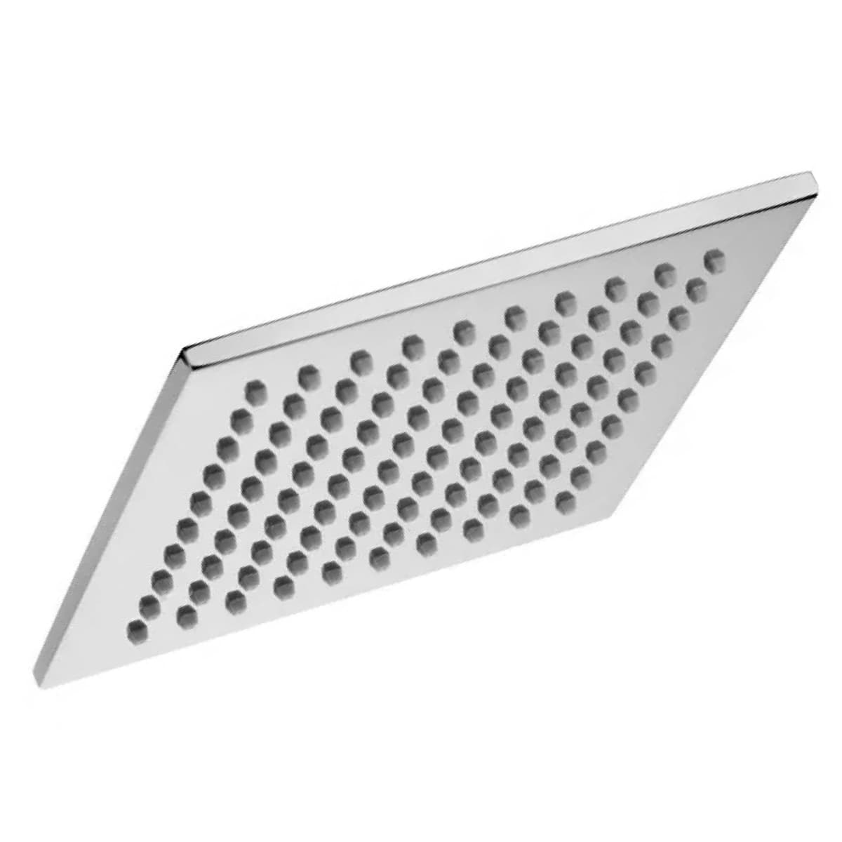 SOFFIONE QUADRATO IN OTTONE CROMATO MODELLO SYNCRO 1/2 - 1 GETTO - 200X200 MM - NERO OPACO   RUBINETTERIA PAFFONI Spa - 2