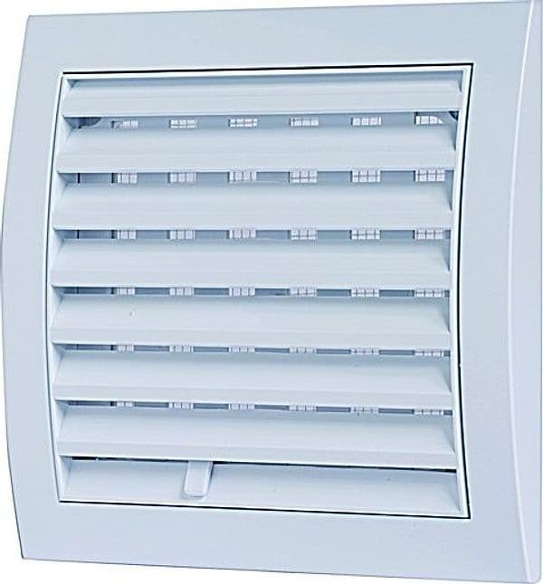 Griglia Quadra con Rete in ABS Bianca 150 x 150 mm Imbocco Ø100 Vecam co – Vecamco