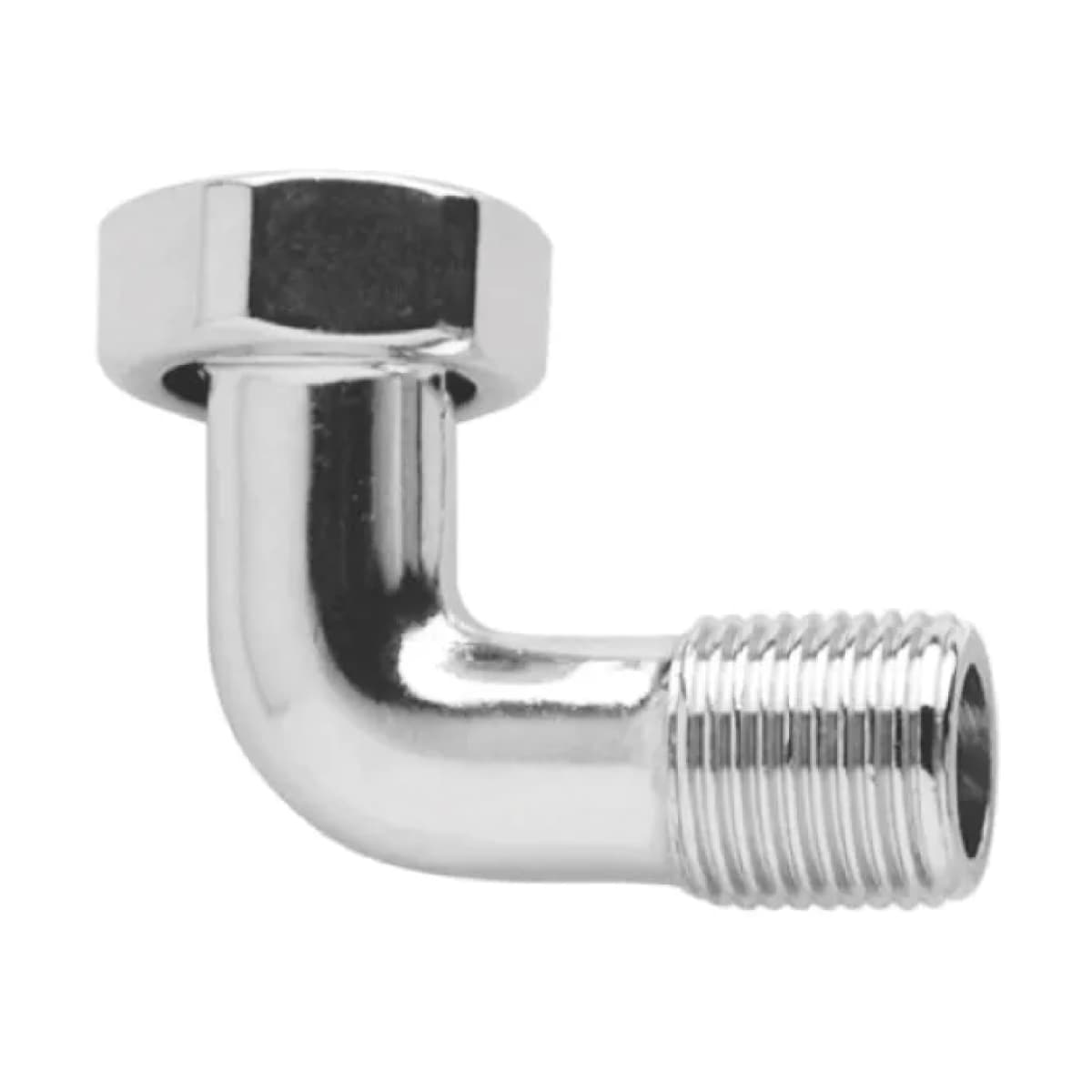Curva per Scaldabagno in Ottone Cromata Maschio Femmina ° ½ x ½ Pettinaroli - 2