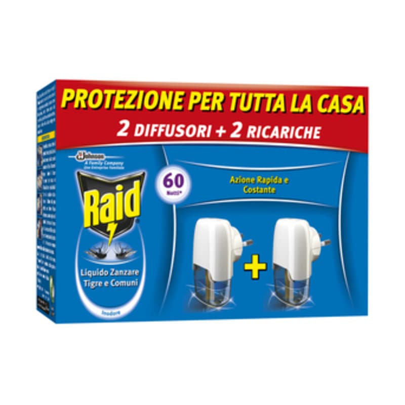 Antizanzare Raid Elettroem e Liquido 30 Notti 2 e 2 12 Pezzi - 2