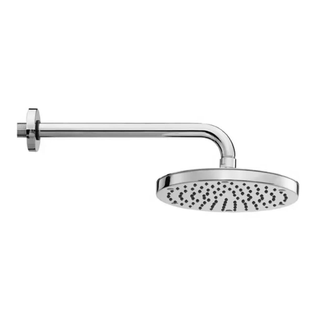 Braccio con Soffione Tondo Ottone Cromato Oki Ø 200 Monogetto Bossini - 2