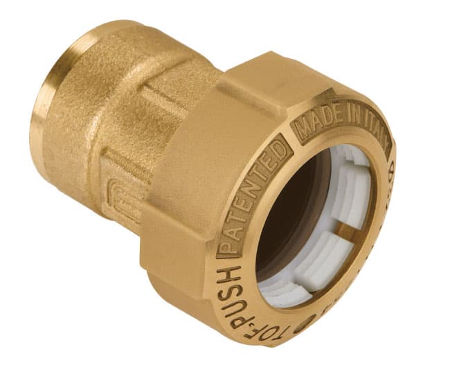 Raccordo Dritto Femmina in Ottone Tof Push Ø 40 x 1¼ EFFEBI - 2