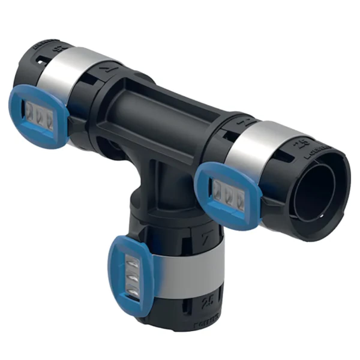 Raccordo Tee Flowfit Uguale per Multistrato Pressare Ø 16 su 16 16 Geberit - 2
