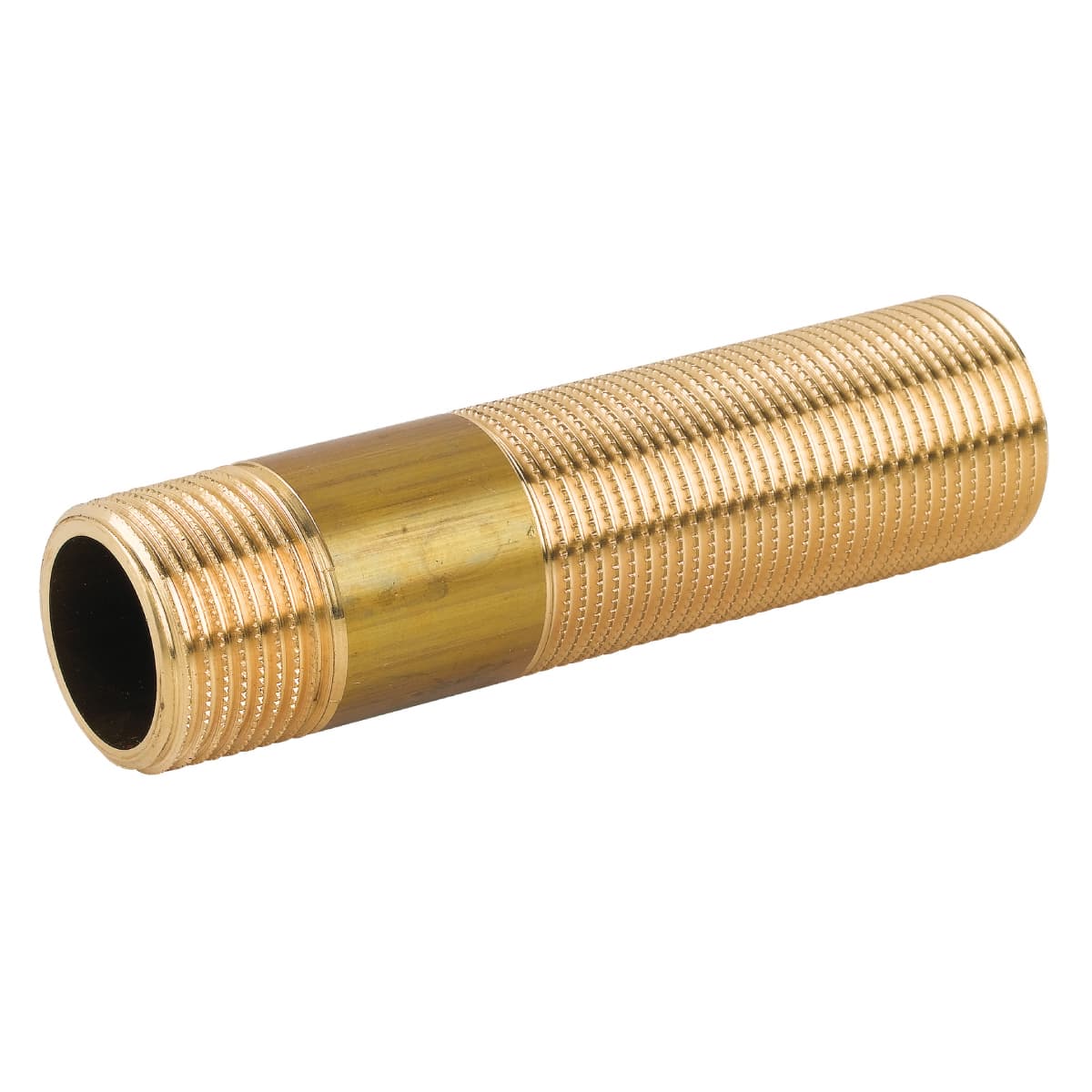 Tronchetto in Ottone Giallo Doppio Maschio Filetto Lungo Tiemme 1223 410OT - 2