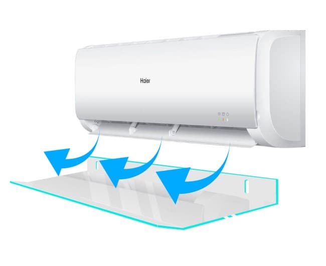 DEFLETTORE ARIA PER UNITÀ INTERNA CLIMATIZZATORE 900X280X50 MM   TRASPARENTE   REX - 2