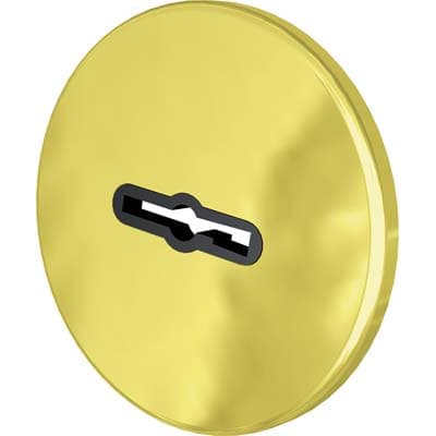 Mostrina Tonda Doppia Mappa 30 Cr Ottone Mm 60 - 2