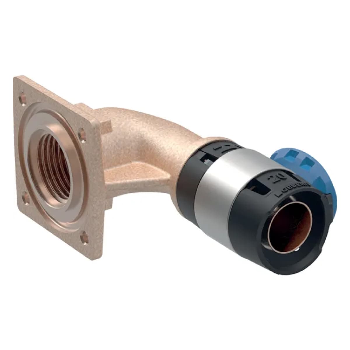 Gomito di Allacciamento 90 ° Flowfit per Cassette di Risciacquo ½ Geberit - 2