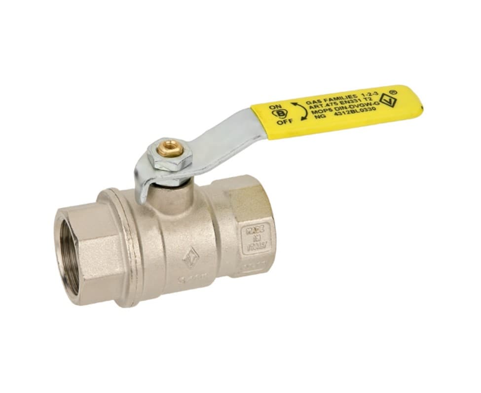 Valvola Arresto a Sfera in Ottone con Leva per Gas Valvosanitaria B5531 2 - 2