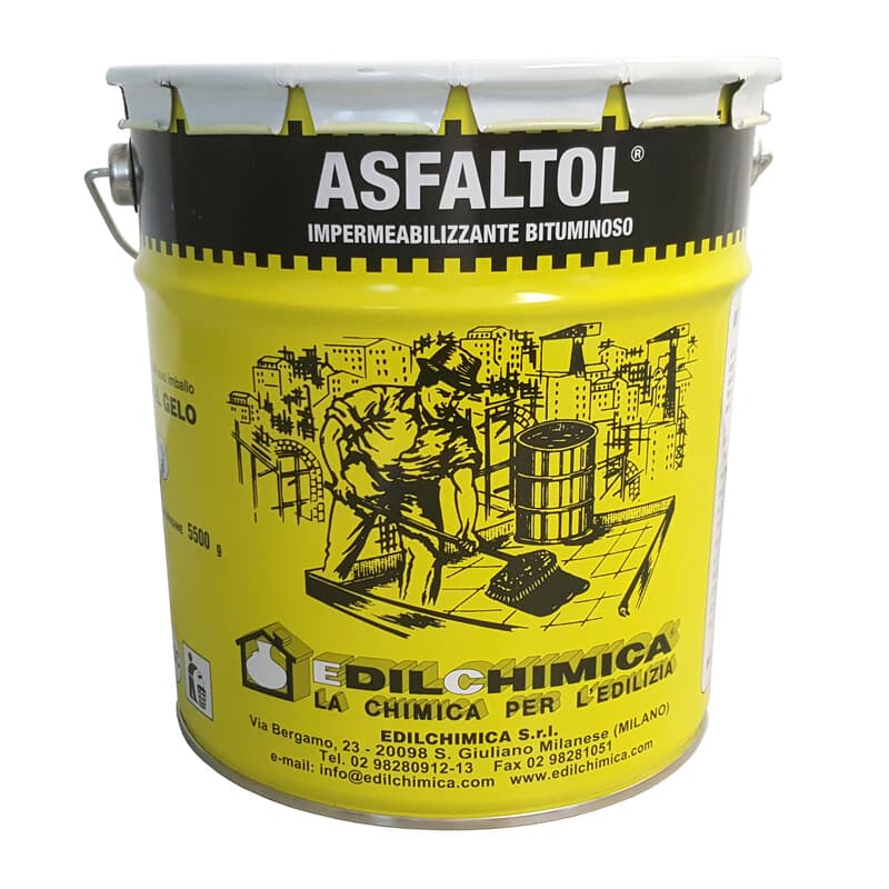 Asfalto a Freddo Asfaltol da 6,0 kg Impermeabiliz 2 Pezzi - 2