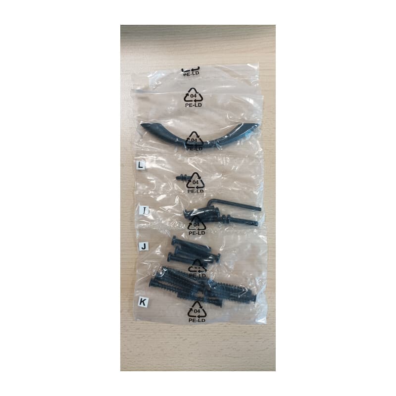 Kit Montaggio x Industrial Comodino 1C Metal Quercia 40 x 35 x 55 cm 1,0 - 2