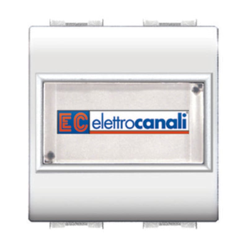 Life 4025 Wh Pulsante con Portanome Bianco Elettrocanali 6 Pezzi - 2
