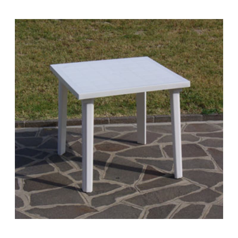 Tavolo Resina ART.59 80 x 80 cm Bianco - 2