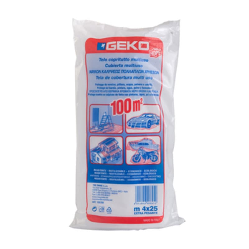 Telone Copritutto Polietilene 4 x 25 m 950 g Hd Elepacking 14 Pezzi - 2