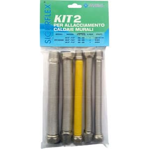 Kit Raccordo INOX Estensibile 1/2 per Caldaia Kit 2 - 2