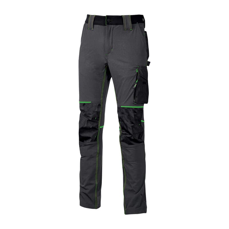 Power Pantalone Atom Slim Fit Grigio Verde Tg.xxl - 2