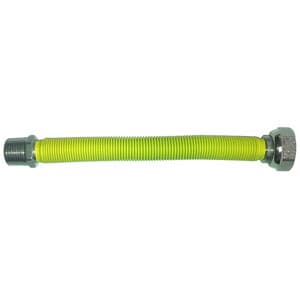 Raccordo INOX Estensibile Gas ¾ Mf 200 400 Giallo - 2