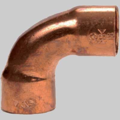 Curva Rame 90° a Saldare F per Tubo Gelo Made in Italy 1 - 2