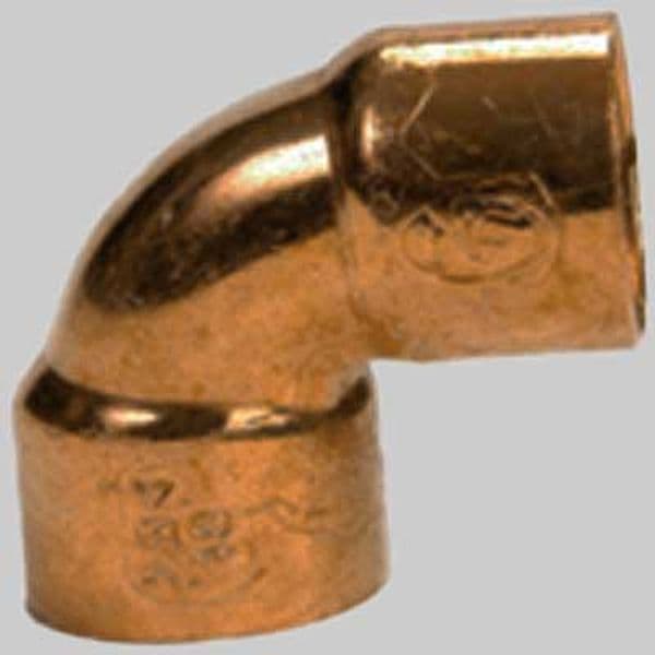 Gomito Rame 90° a Saldare F per Tubo Gelo Made in Italy 11/4 (Ø32) - 2