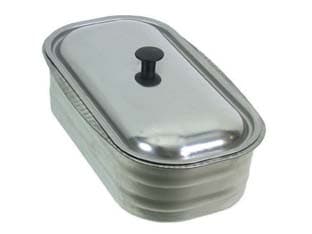 Vaschetta Inox con Coperchio per Cucine a Legna 3,5 Inox Nordica - 2